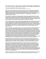 The core and more: improving on baseline technology competencies