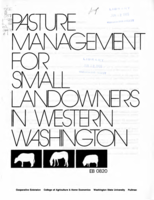 Pasture management for small landowners in Western Washington
