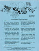 Unit 2. Choosing a place for the garden