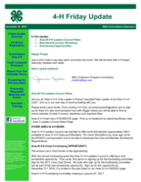 4-H Friday Update, December 16, 2016