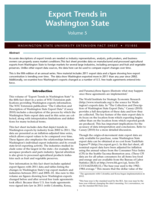 Export trends in Washington State: Volume 5