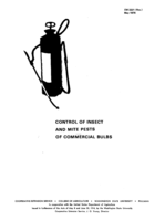 Control of insect and mite pests of commercial bulbs