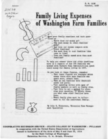 Family living expenses of Washington farm families