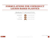 Formulations for Coproduct Lignin-Based Plastics