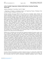 A New Variable Temperature Solution-Solid Interface Scanning Tunneling Microscope