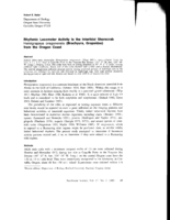 Rhythmic Locomotor Activity in the Intertidal Shorecrab Hemigrapsus oregonensis (Brachyura, Grapsidae) from the Oregon Coast