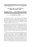 Alfalfa hay an economical feed for dairy cows