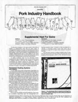 Supplemental heat for swine