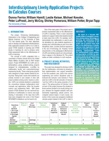 Interdisciplinary Lively Application Projects in Calculus Courses