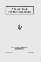 A septic tank for the farm home