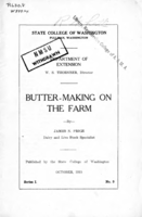 Butter-making on the farm