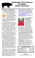 Washington Pork Producers Newsletter, Winter 2016-2017