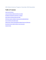 Native American Programs News, November 2016