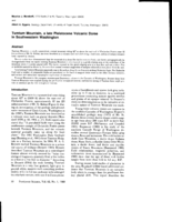 Tumtum Mountain, a late Pleistocene Volcanic Dome in Southwestern Washington