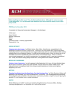 RCM News, December 2010