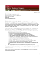 Master Gardener Program Newsletter, January 2010