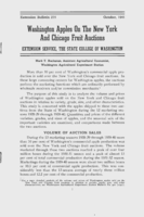 Washington apples on the New York and Chicago fruit auctions