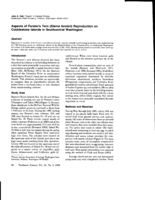 Aspects of Forests Tern (Sterna forsteri) Reproduction on Cobblestone lslands in Southcentral Washington