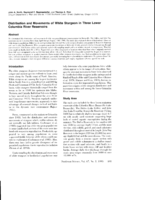 Distribution and Movements of White Sturgeon in Three Lower Columbia River Reservoirs