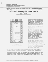 Potato storage air duct