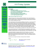 4-H Friday Update, April 1, 2016