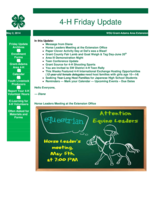 4-H Friday Update, May 2, 2014