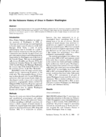 On the Holocene History of Ursus in Eastern Washington