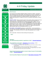 4-H Friday Update, March 29, 2013
