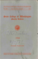 College catalog, 1938