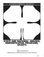 4-H supplemental material: State and national awards, demonstration programs, grants