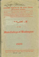 College catalog, 1909