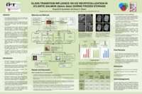 Glass transition influence on ice recrystallization in Atlantic salmon (Salmo Salar) during frozen storage