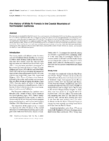 Fire history of white fir forests in the coastal mountains of northwestern California