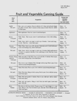 Fruit and vegetable canning guide