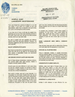 Simple, easy landscape maintenance