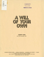 A will of your own