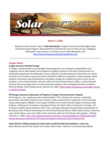 Solar Newsbriefs, March 5, 2020