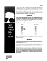 Why fruit trees fail to bear