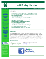 4-H Friday Update, February 16, 2018