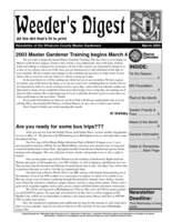 Weeder's Digest, March 2003