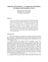 Induction of Parturition: A Comparison of the Effects of Lutalyse and Estrumate on Sows