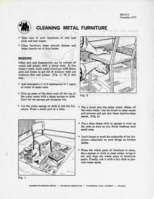 Cleaning metal furniture