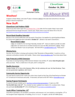 CloverGram, October 14, 2016