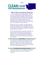 Role of Soil in Groundwater Protection