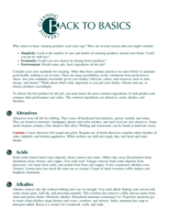 Creative Cleaning: Back to Basics