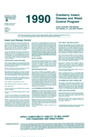 1990 cranberry insect, disease and weed control program