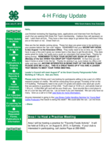 4-H Friday Update, July 27, 2012