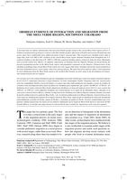 Obsidian Evidence of Interaction and Migration from the Mesa Verde Region, Southwest Colorado