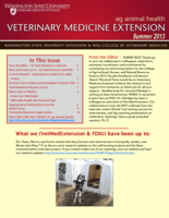 Veterinary Medicine Extension Newsletter, Summer 2013
