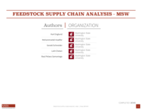 Feedstock Supply Chain Analysis
